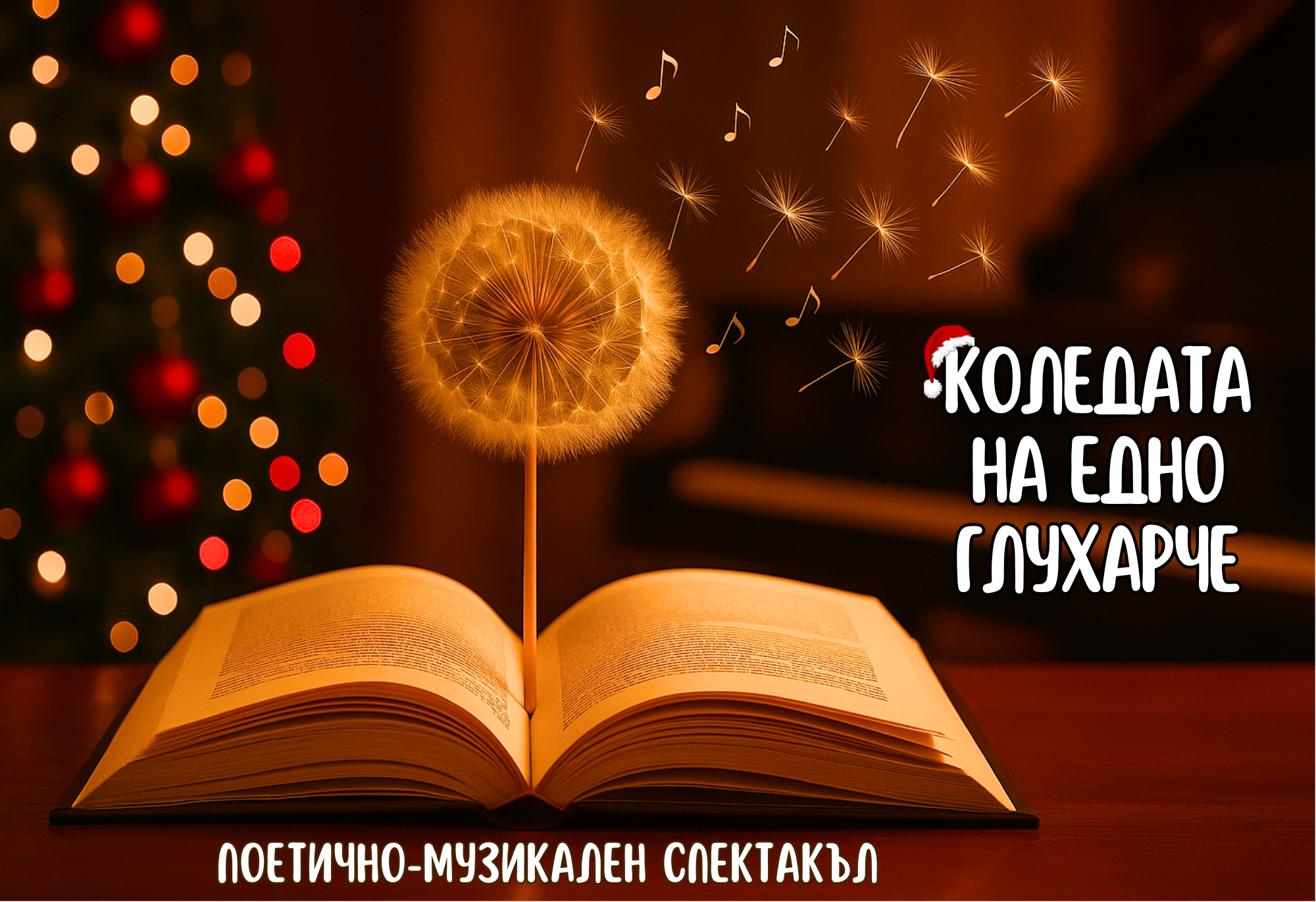 Коледно издание на поетично-музикалния спектакъл  „Сезоните на едно глухарче“